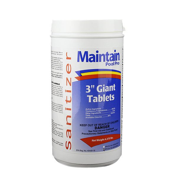 Maintain Pool Pro 3" Giant Tri-Chlor Tablets