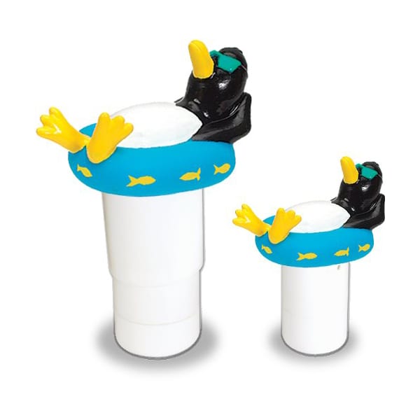 Swimline HydroTools Floating Penguin Chlorine Tablet Dispenser